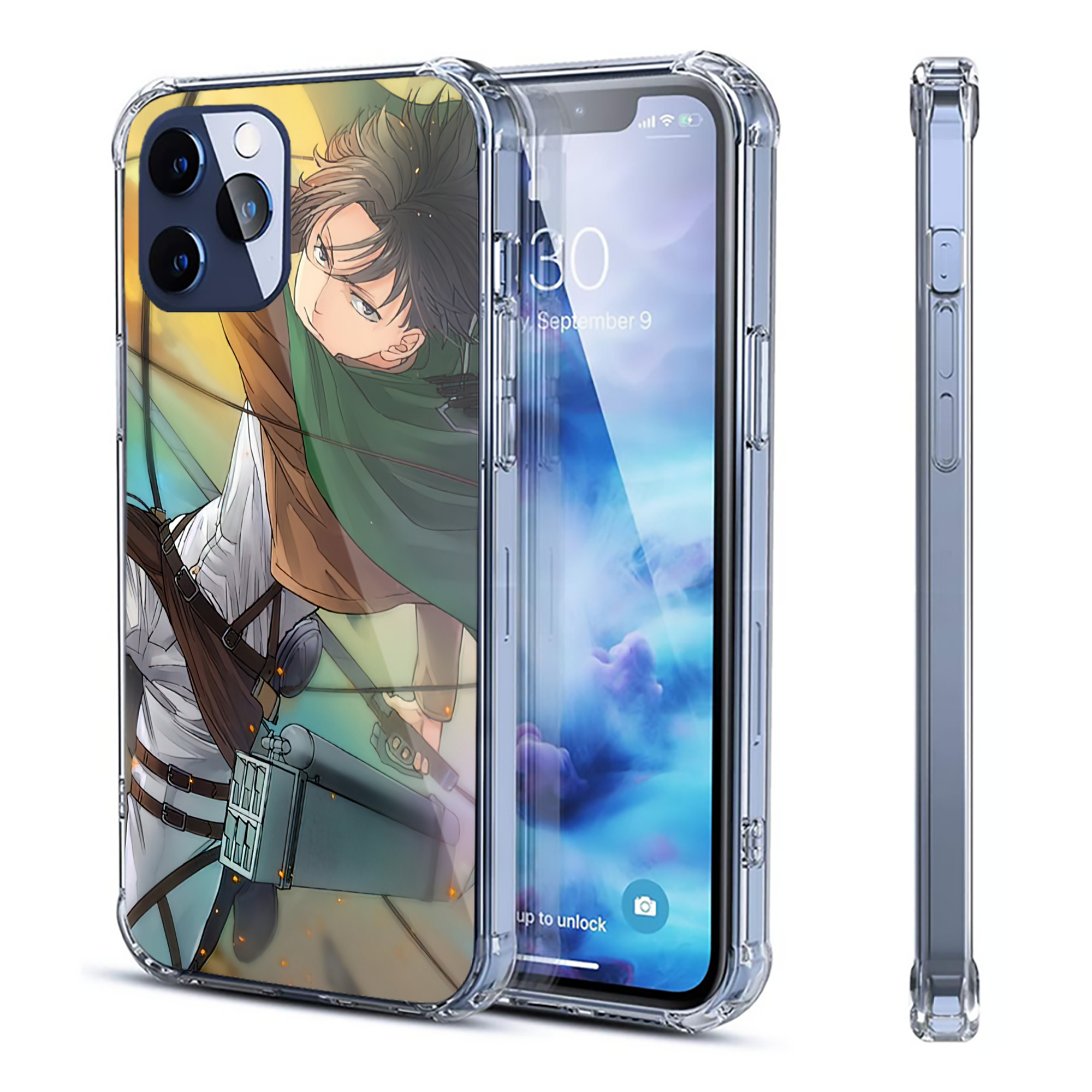 （画像用） 進撃の巨人 Attack on Titan 【iPhone 12シリーズ対応】透明スマホケース（クリアソフトケース）